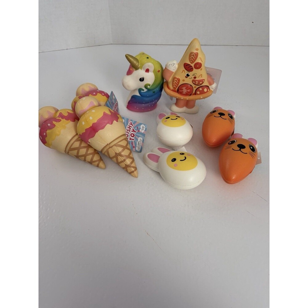 Assortment Lot Of 9 Squishy Toy Super Soft Easter Basket Fillers New